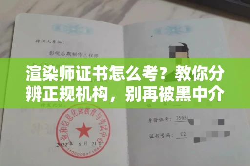 全国渲染师证书怎么考?教你分辨正规机构,别再被黑中介坑了