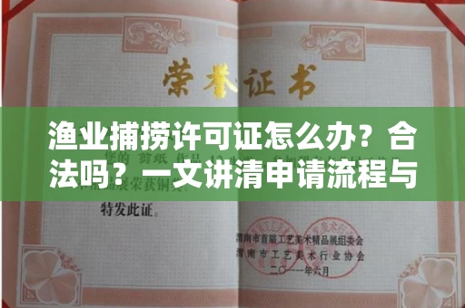 全国渔业捕捞许可证怎么办?合法吗?一文讲清申请流程与合规要点
