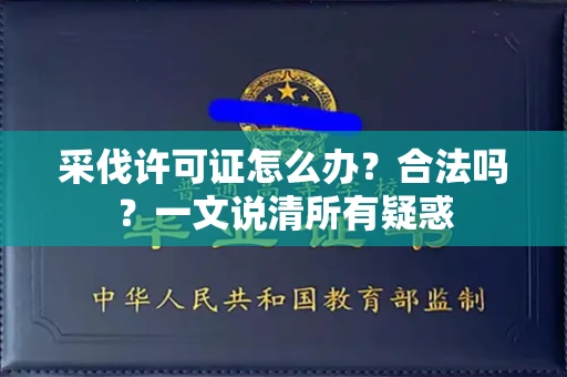 全国采伐许可证怎么办?合法吗?一文说清所有疑惑
